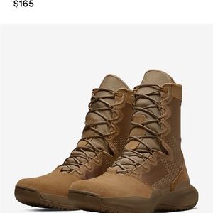 Nike brown leather hiking boots shoes 6